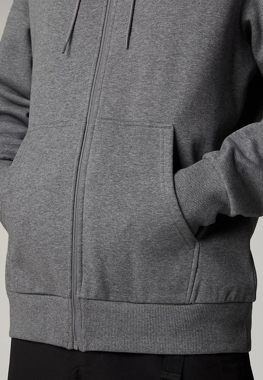 The North Face - Simple Dome Full Zip Tnf Mediumgrey Heather - Zipper Inexpensive Sale Online