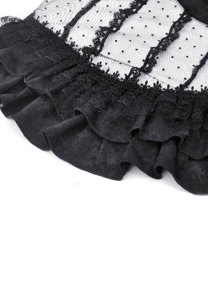 Dark In Love - Gothic Lace See Through Black - Top Free Shipping Top Quality