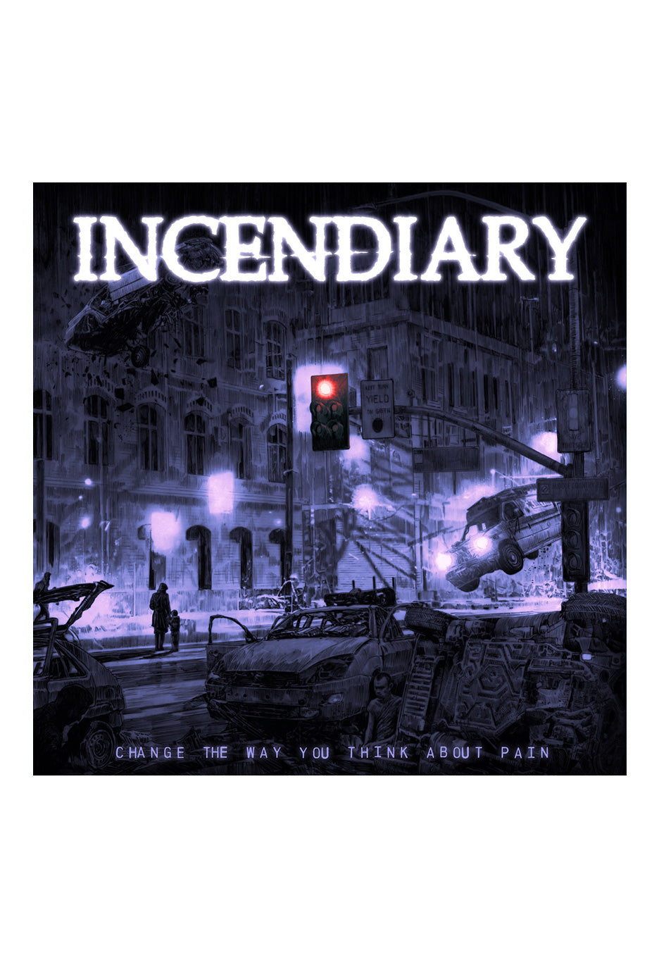 Incendiary - Change The Way You Think About Pain Violet/Blue/Pink Mix w/White Splatter - Colored Vinyl From China Free Shipping Low Pice