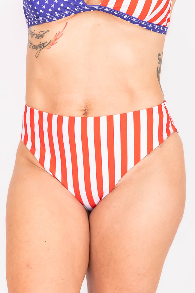 Bayshore Drive Red/White Stripe Bikini Bottoms FINAL SALE Pay With Paypal Cheap Online