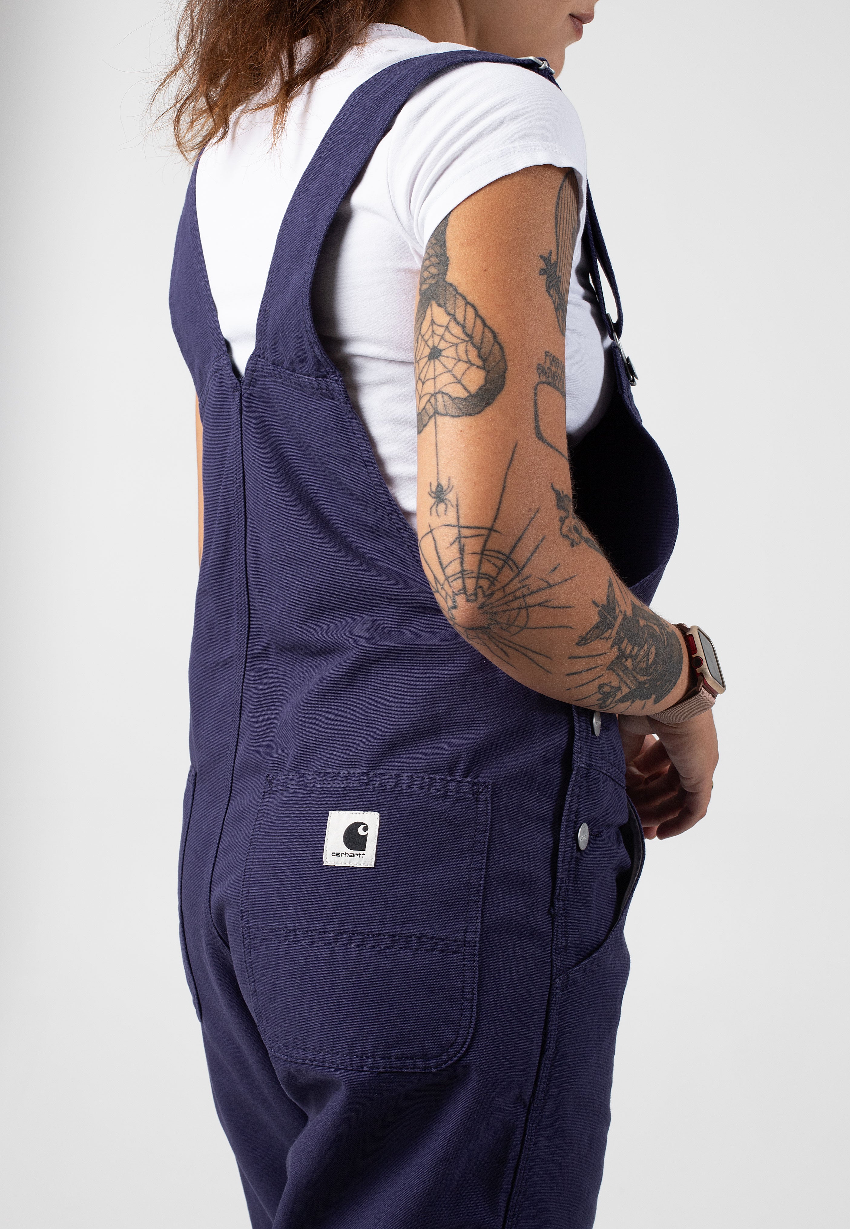 Carhartt WIP - W' Bib Overall Straight Rinsed Aura - Dungarees