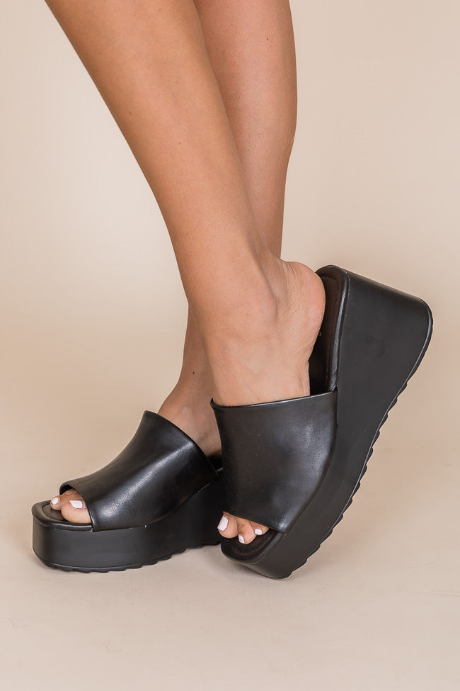 Jaclyn Black Chunky Heels FINAL SALE Cheap Usa Stockist