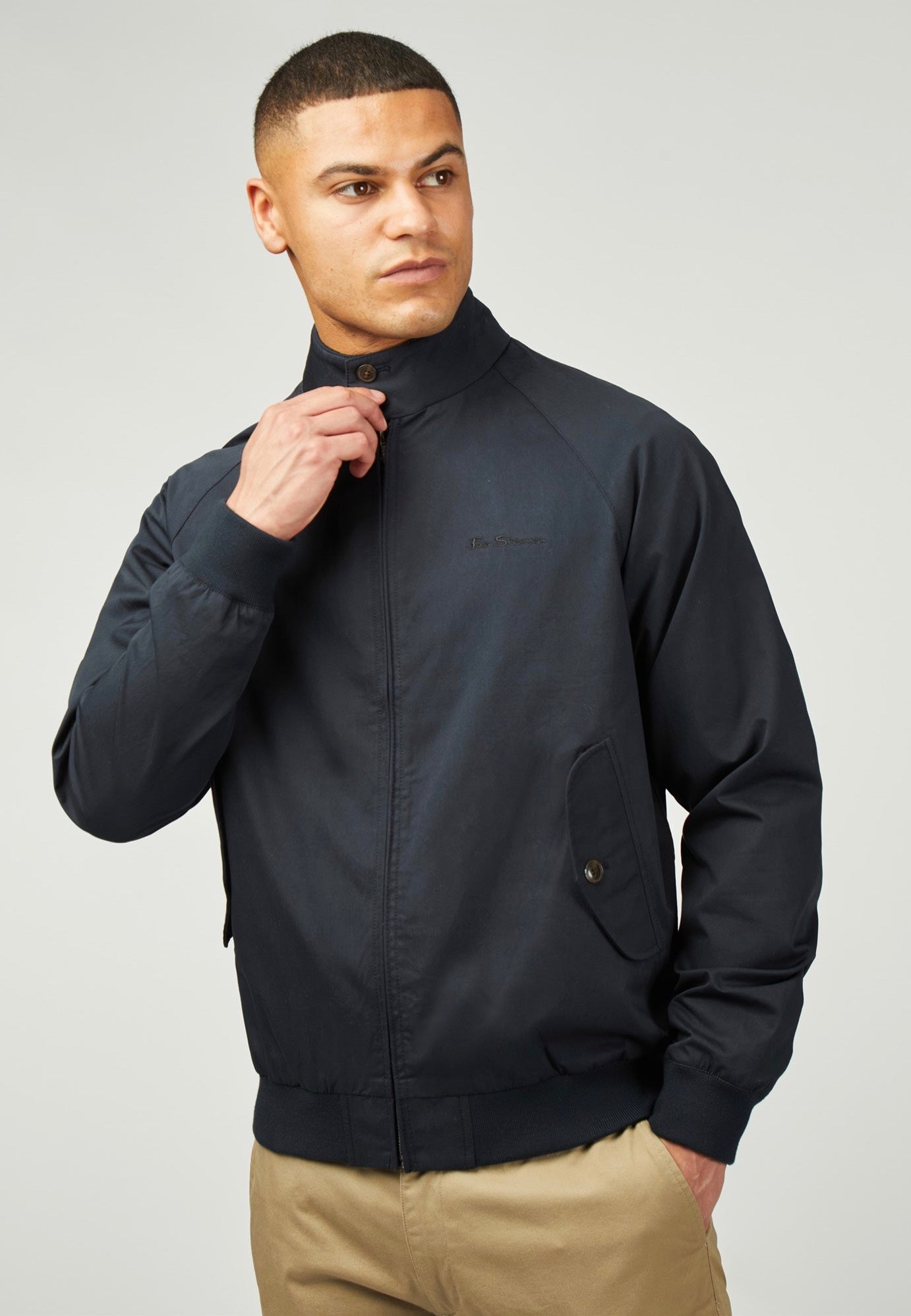 Ben Sherman - Signature Harrington Dark Navy - Jacket Online Online Original