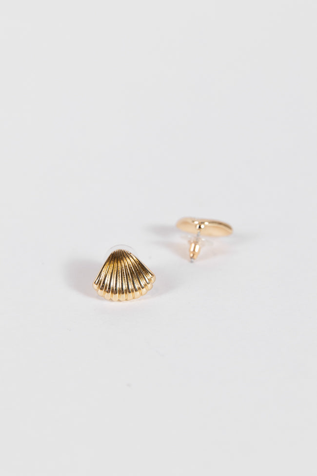 Gold Shell Earrings Sale High Quality