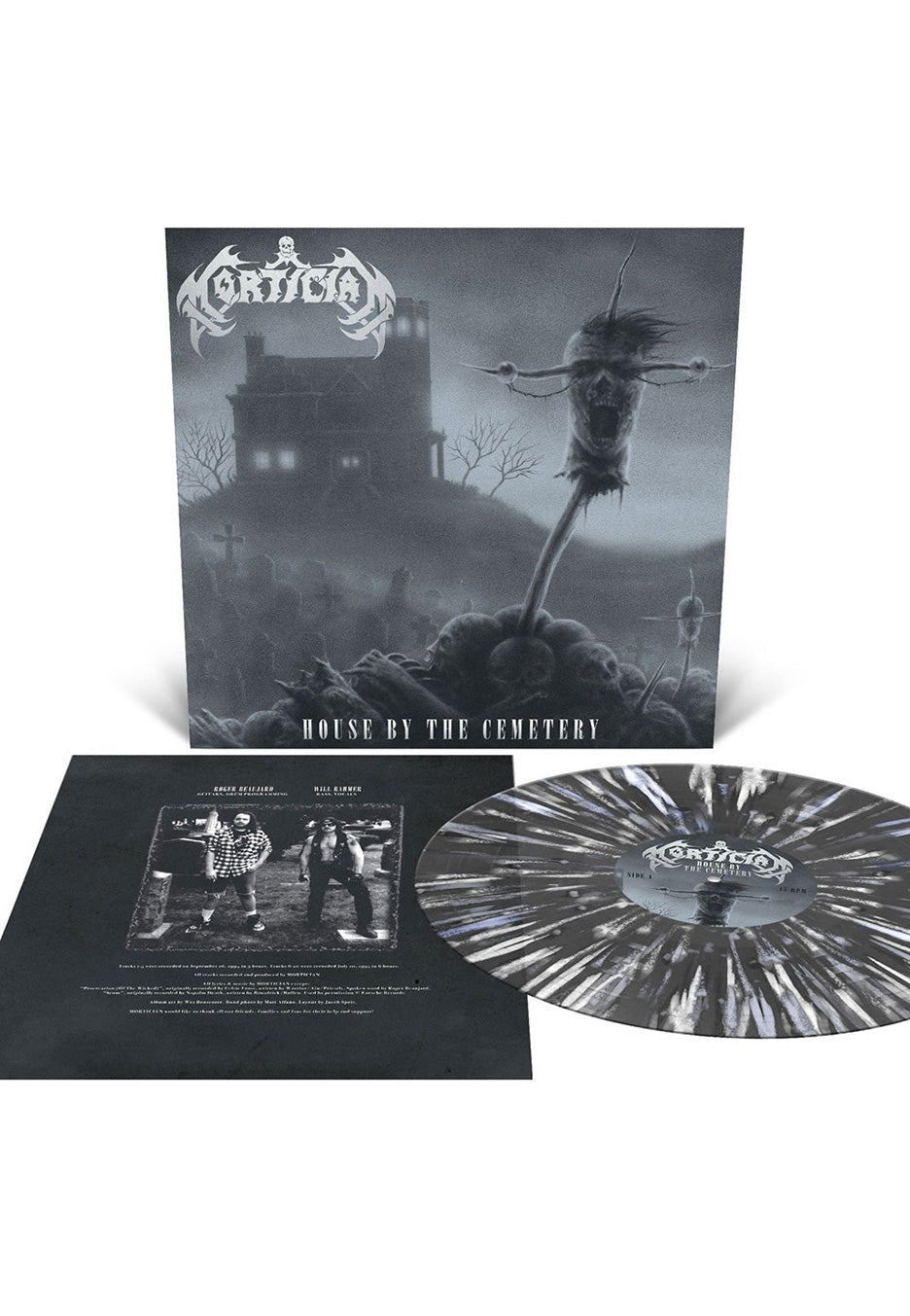 Mortician - House By The Cemetery Black Ice with White And Baby Blue - Splattered Vinyl View Cheap Online