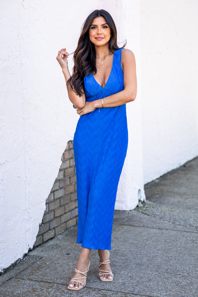 All Dolled Up Blue Midi Dress FINAL SALE Clearance Get Authentic