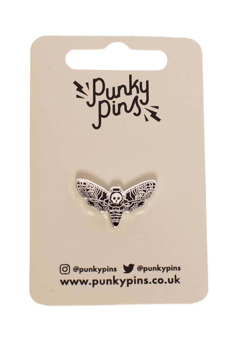 Punky Pins - Death Head Moth Enamel - Pin Low Pice Fee Shipping Cheap Online