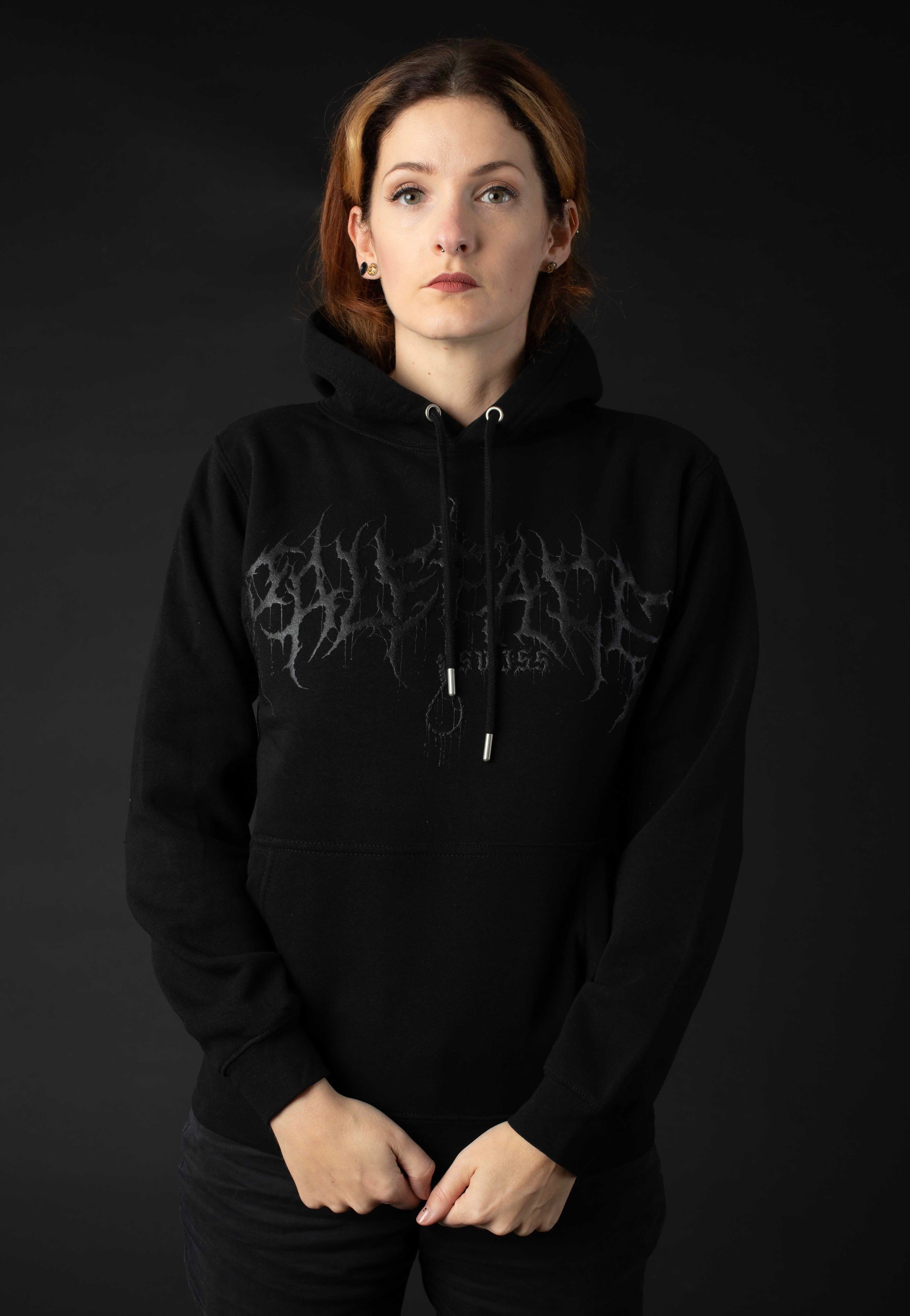 Paleface Swiss - Logo Limited Black On Black - Hoodie Clearance Pre Order