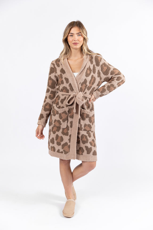 It Was All A Dream Dark Leopard Robe SALE Free Shipping Finishline