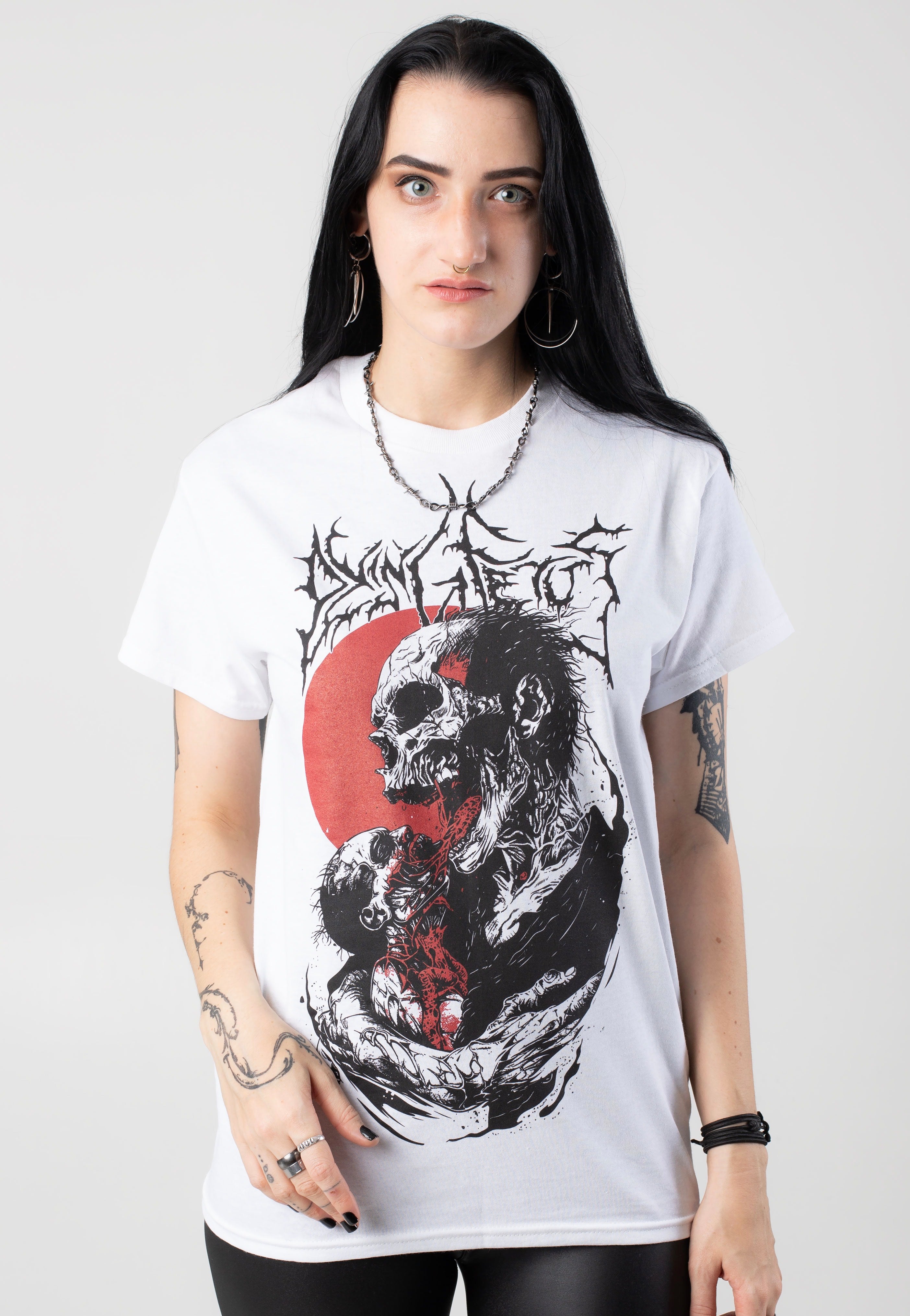 Dying Fetus - Zombie Eater White - T-Shirt Sale For Cheap