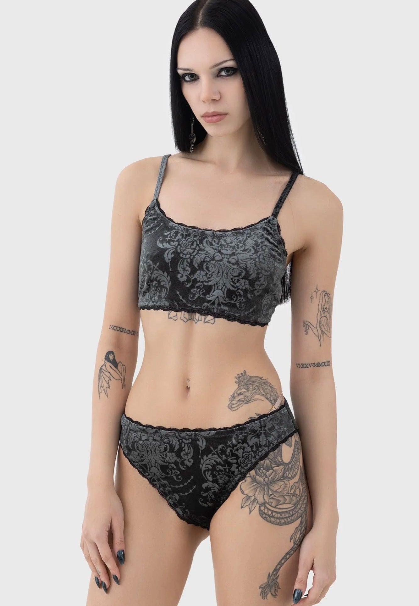 Killstar - Raveena Grey - Bra Shop Offer For Sale