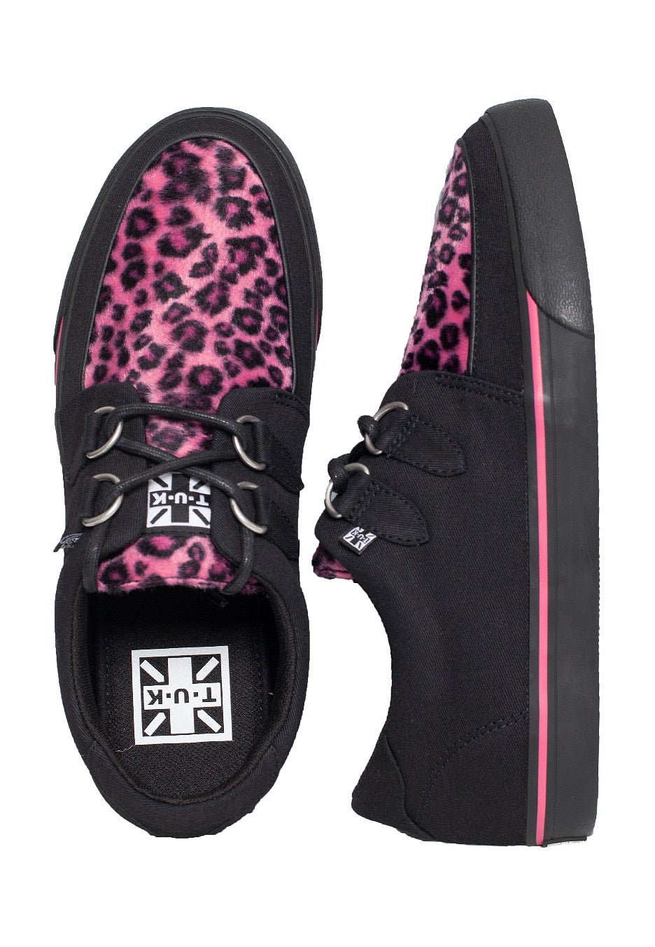 T.U.K. - VLK Creeper Sneaker Pink Leopard Vamp - Girl Shoes Cheap Best Pices