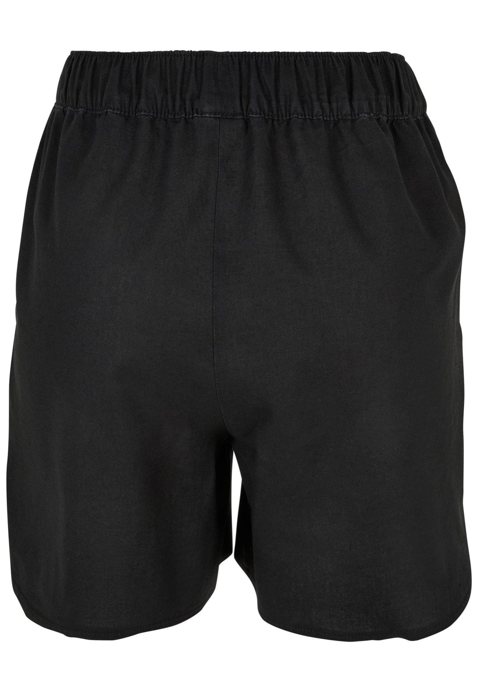 Urban Classics - Ladies Linen Mixed Black - Shorts Pices For Sale