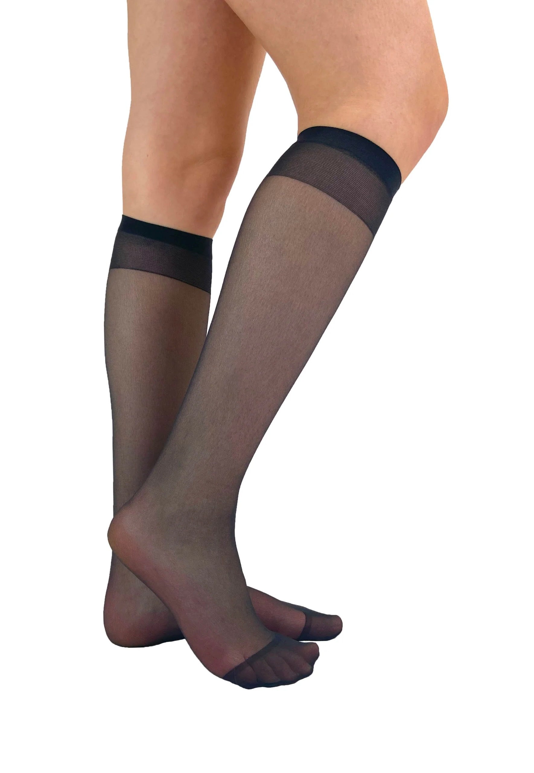 Pamela Mann - Sheer Knee High Pack Of 2 Black - Socks Clearance Recommend