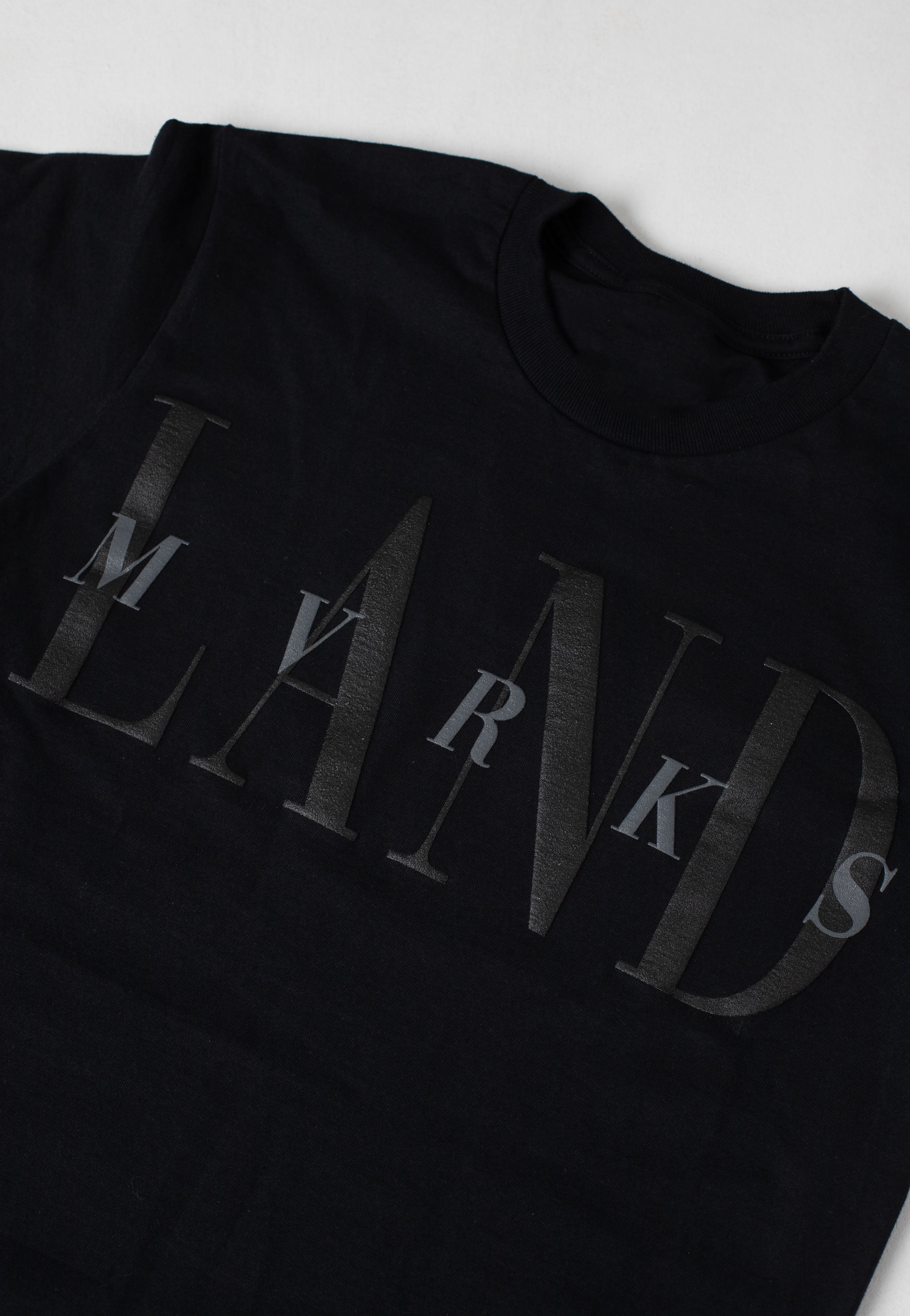 Landmvrks - 80s Logo Limited Black On Black - T-Shirt Outlet Locations