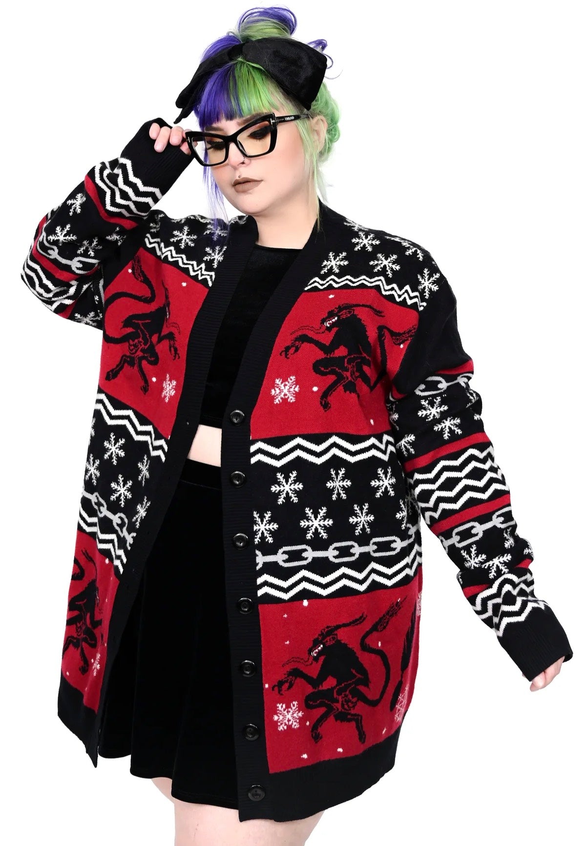 Foxblood - Krampus - Cardigan Cheap Sale Exclusive