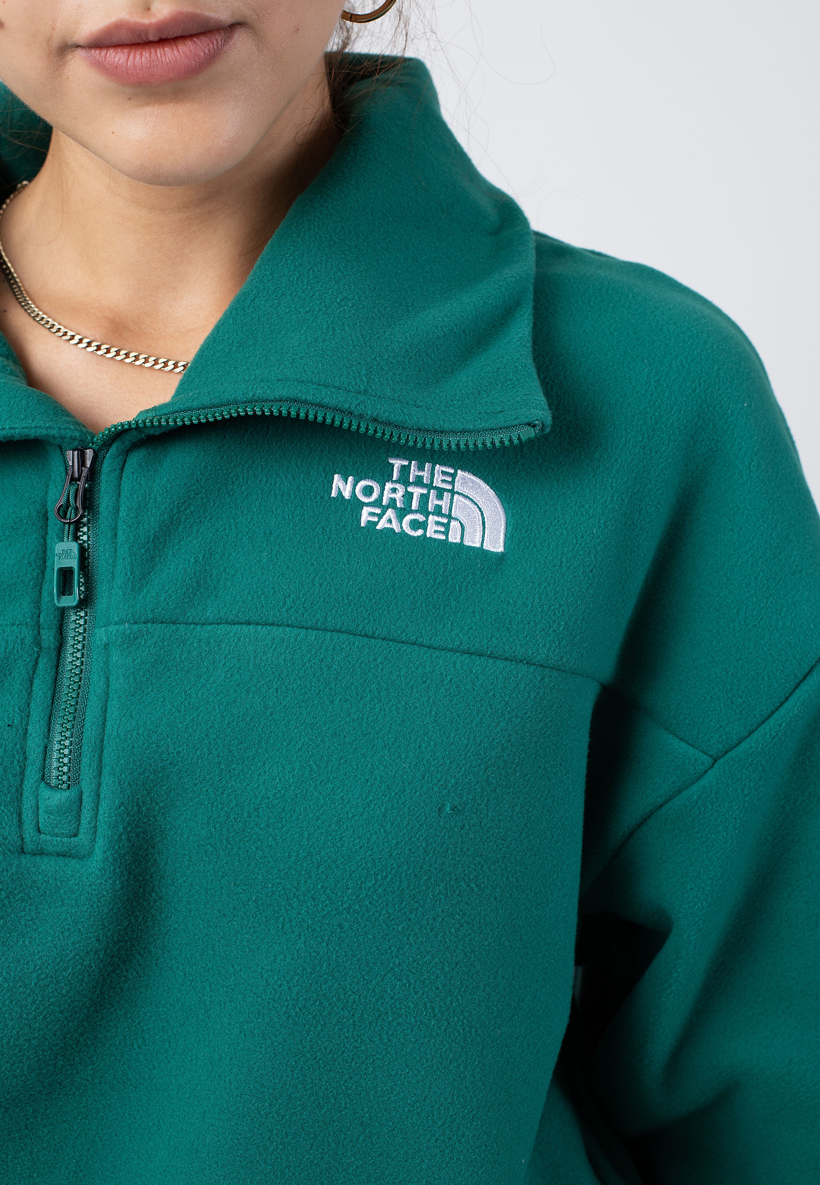 The North Face - 100 Glacier Half Zip Evergreen - Pullover Fast Delivery Online