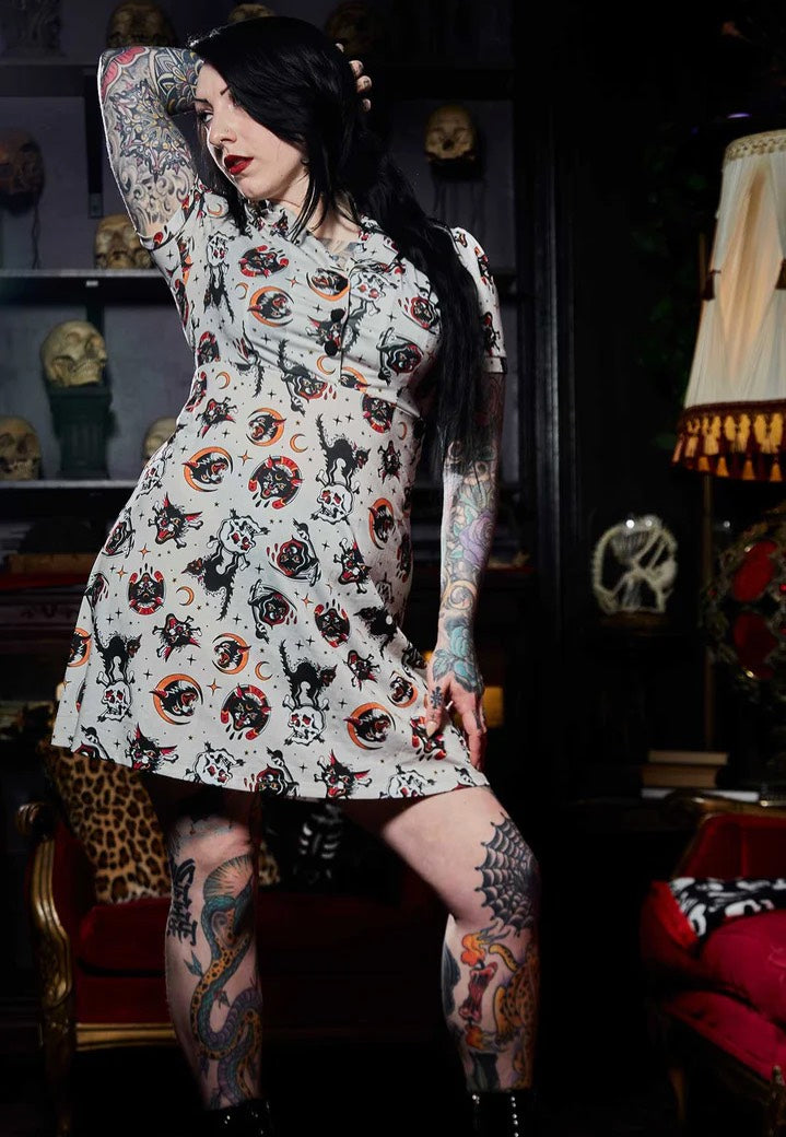 Sourpuss Clothing - Friday The 13Th Rosie White - Dress Recommend Cheap Online