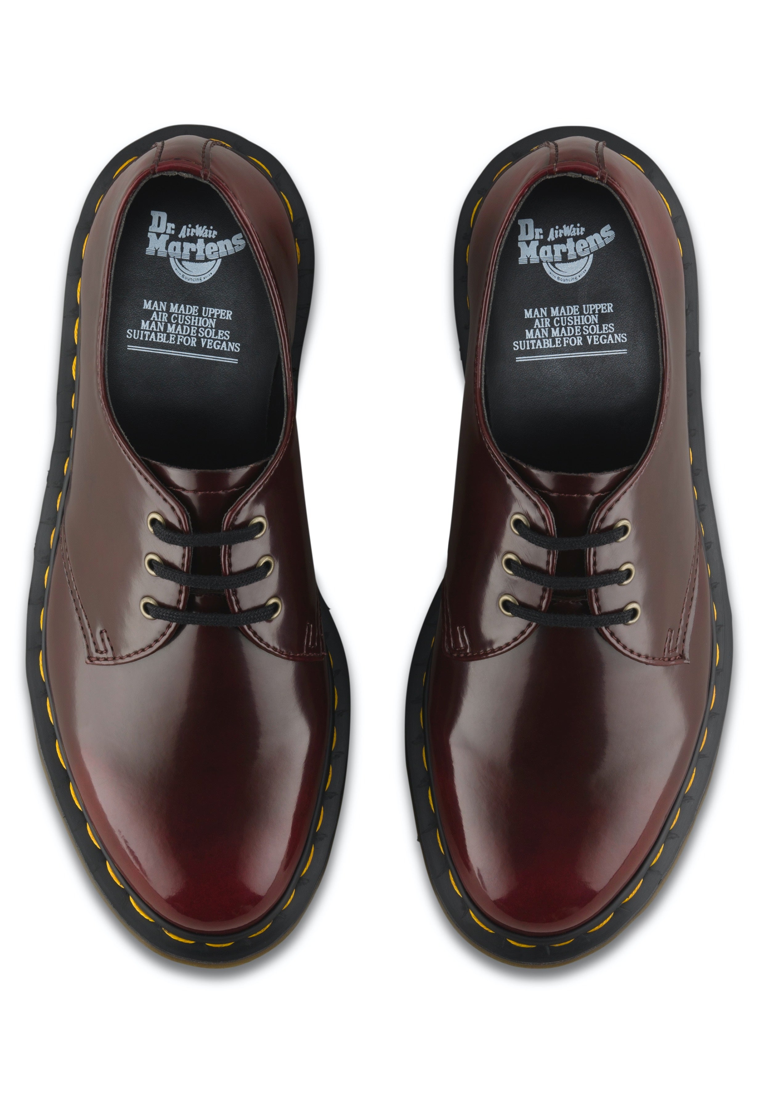 Dr. Martens - Vegan 1461 Cherry Red Oxford Rub Off - Shoes Clearance Clearance Store