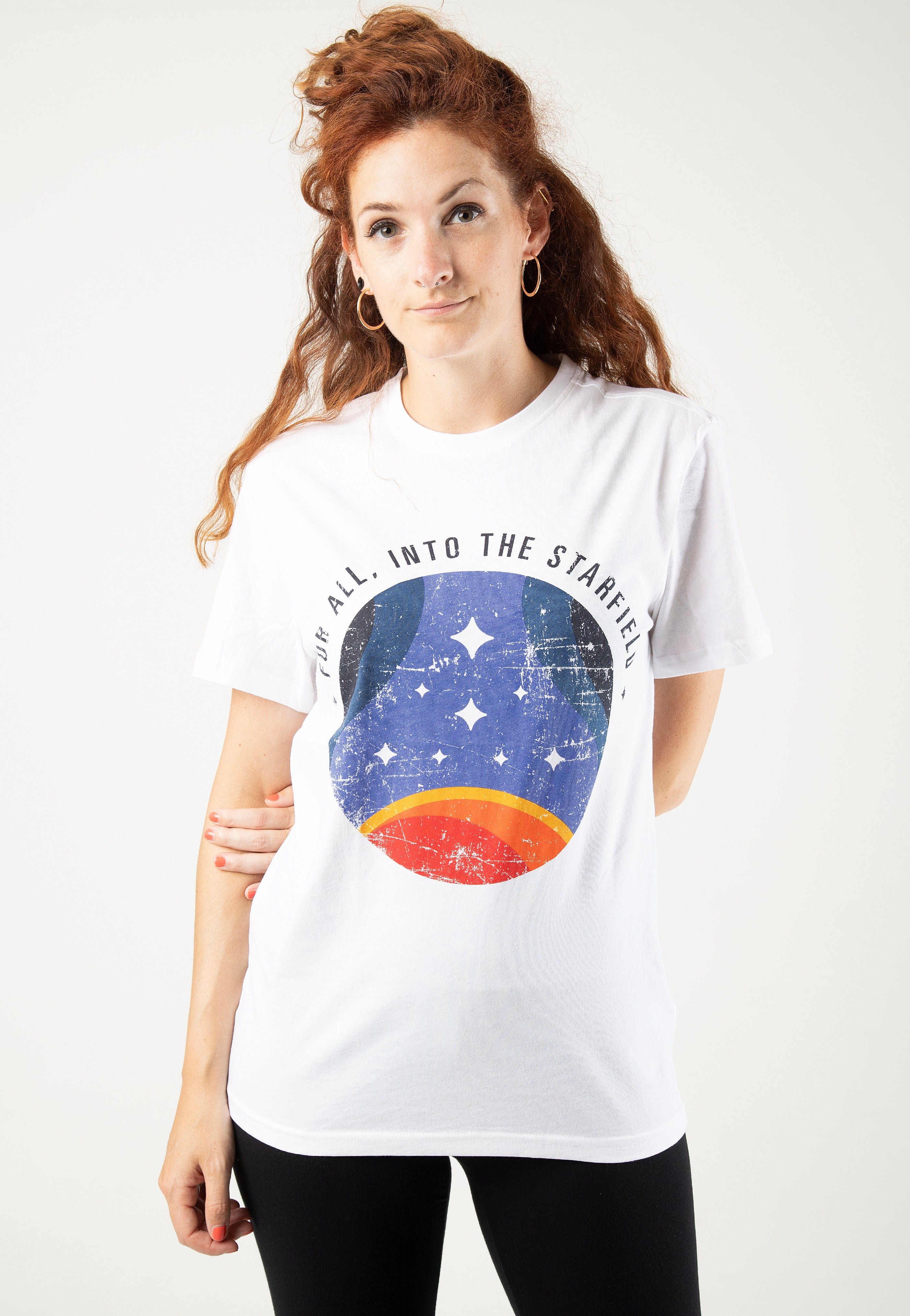 Starfield - For All Into The Starfield White - T-Shirt Buy Cheap Fashion Style