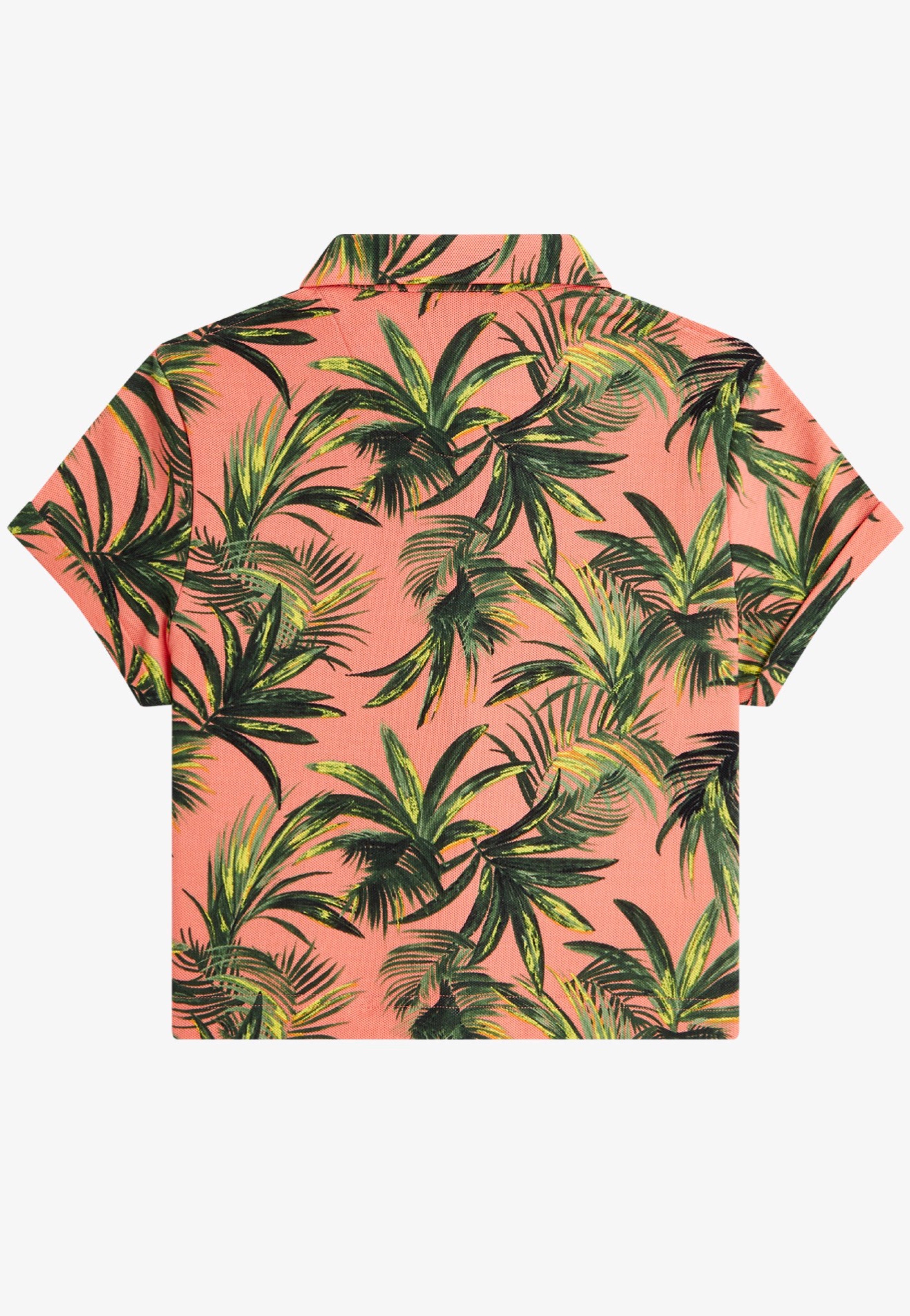 Fred Perry x Amy Winehouse - Palm Print Pique Coral Heat - Shirt Largest Supplier