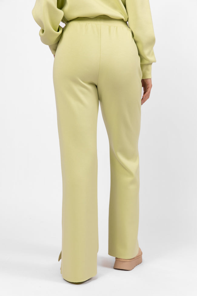 Only One Lime Wide Leg Pull On Pants SALE Classic