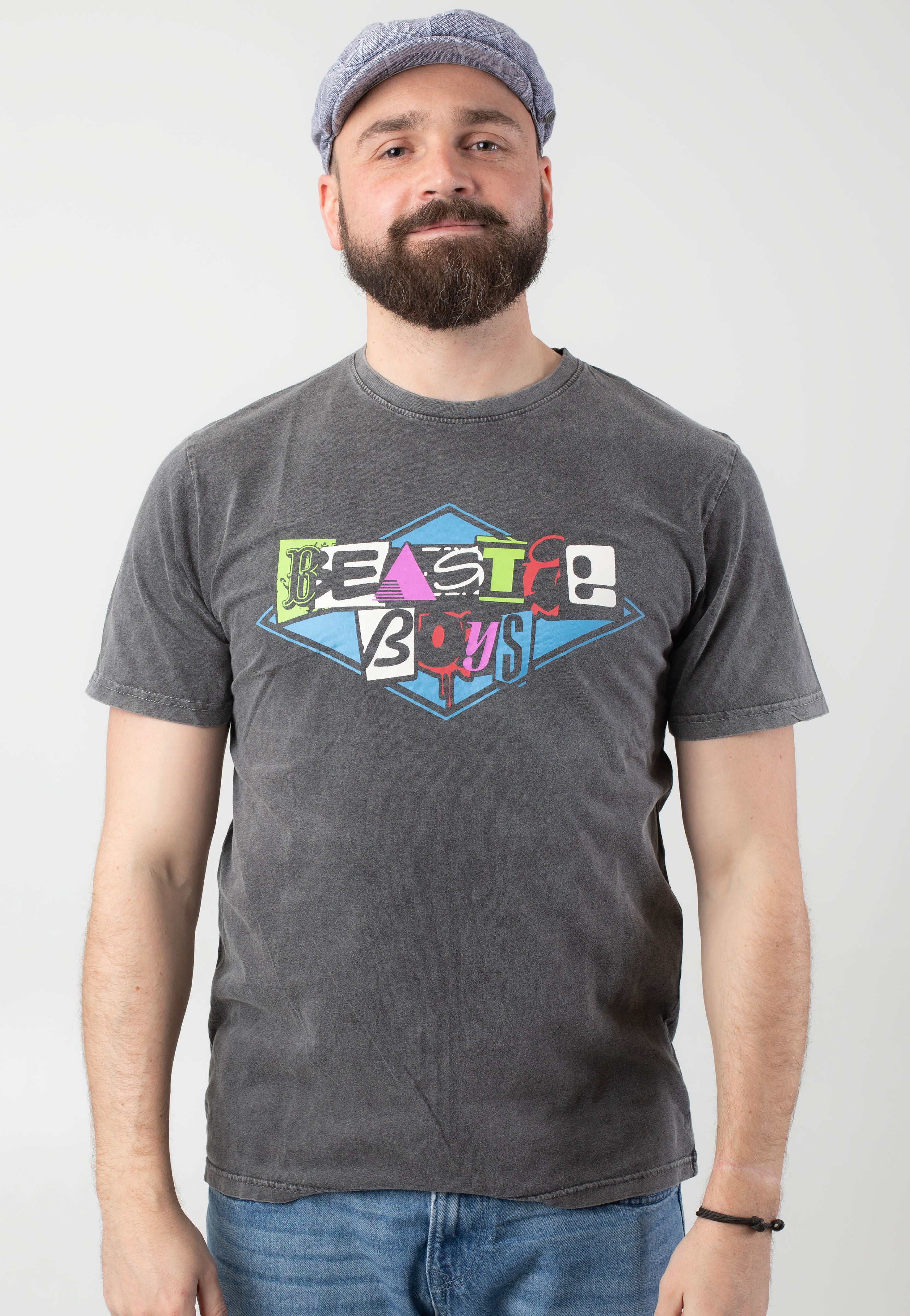 Beastie Boys - Multicolour Logo Stone Washed - T-Shirt Buy Cheap Low Shipping Fee