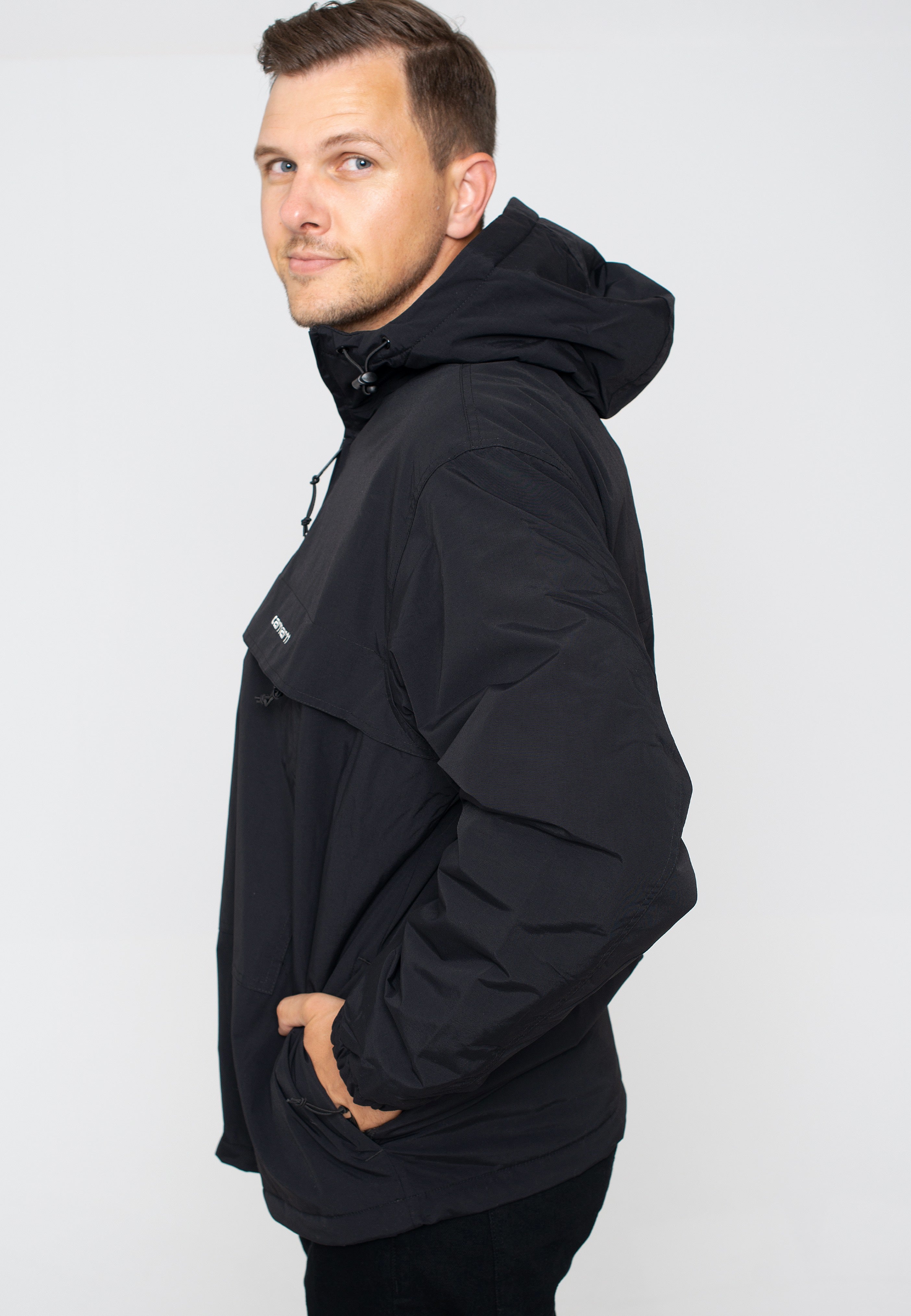 Carhartt WIP - Windbreaker Black/White - Jacket Cheap Purchase