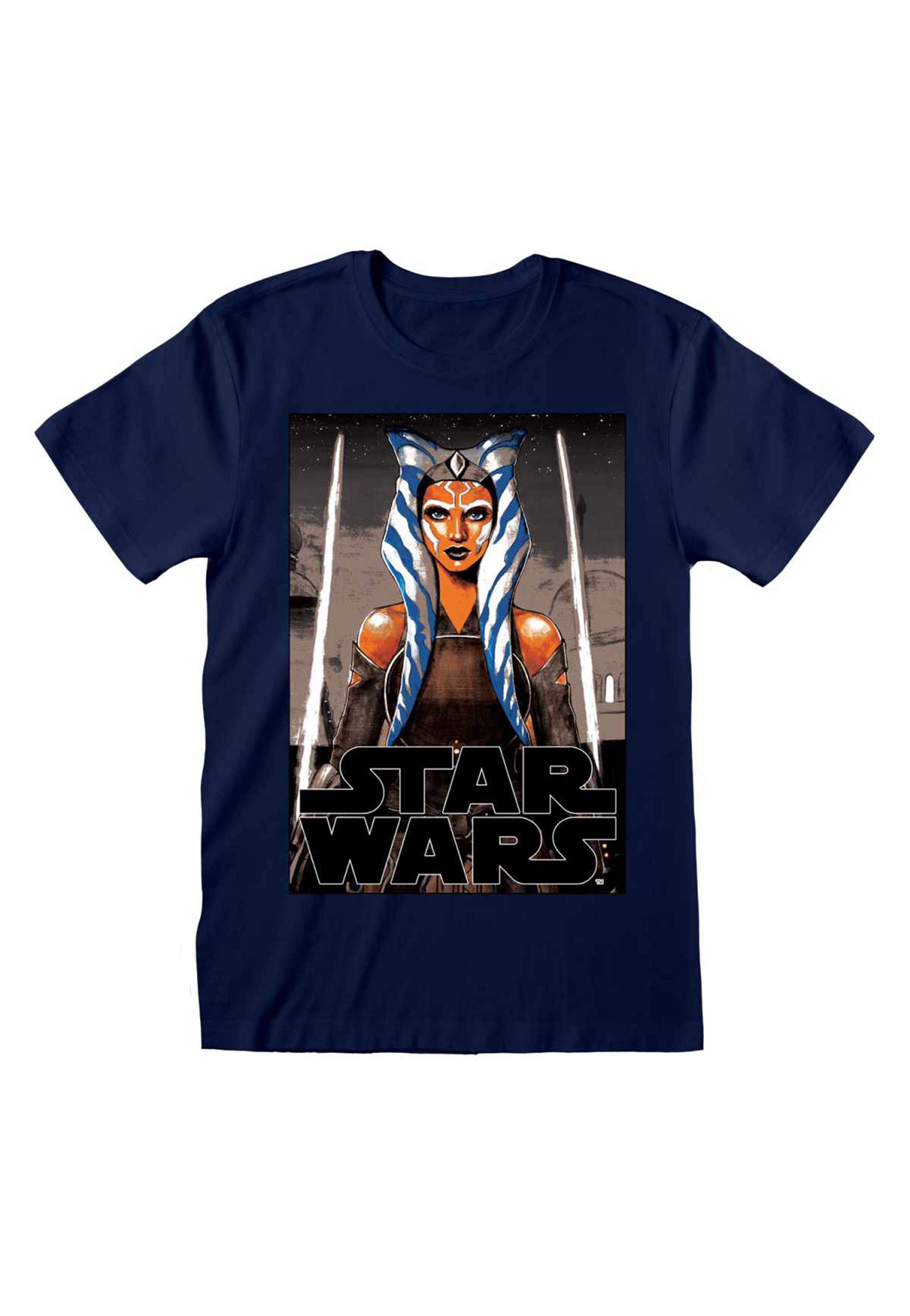 Star Wars - Ahsoka White Blades Navy - T-Shirt Release Dates Sale Online