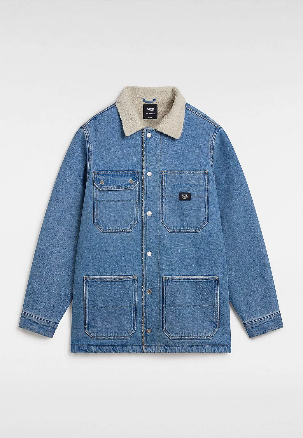 Vans - Drill Chore Sherpa Coat Stonewash/Blue - Jeans Jacket Outlet Good Selling