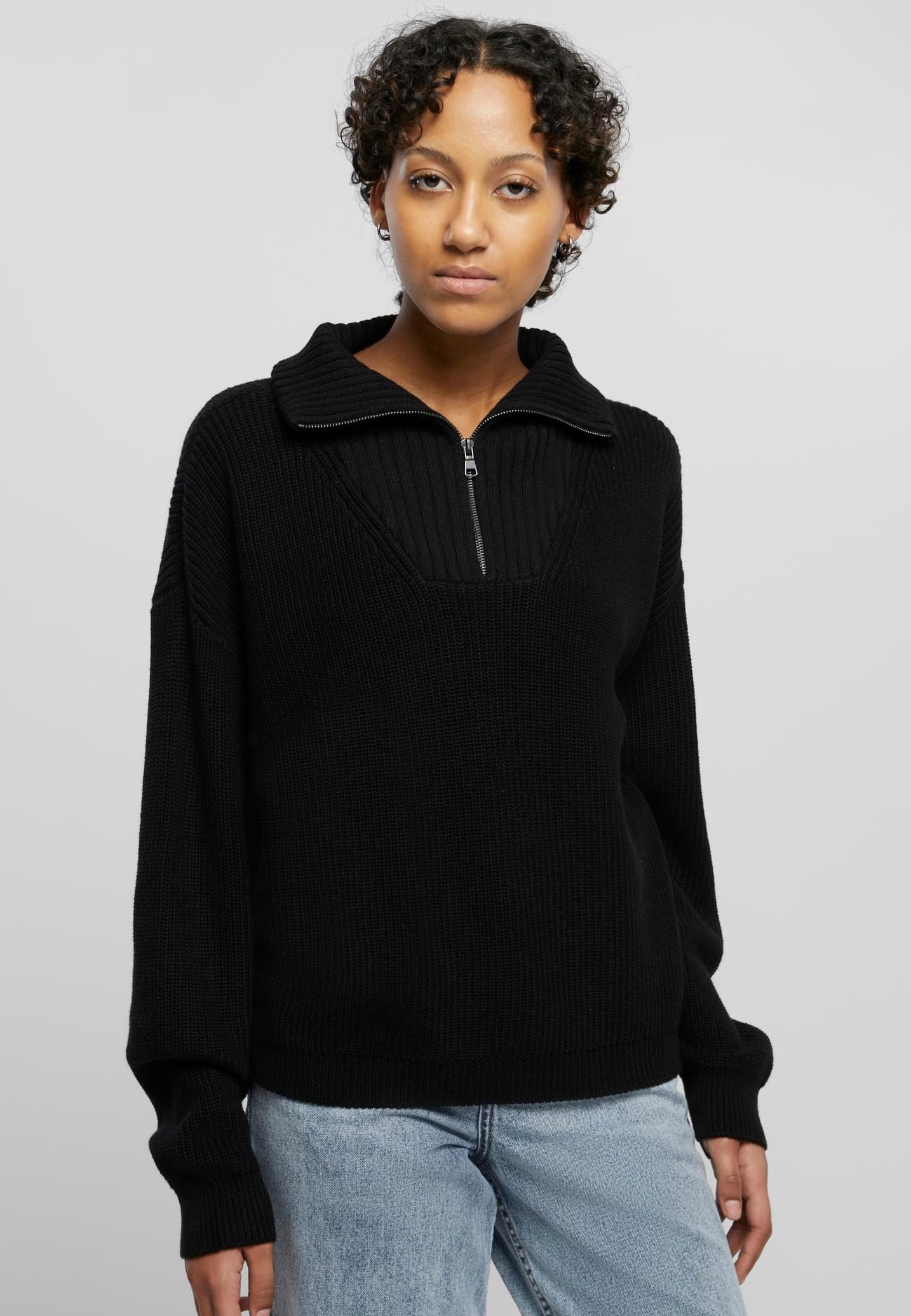 Urban Classics - Oversized Knit Black - Pullover Good Selling Cheap Online