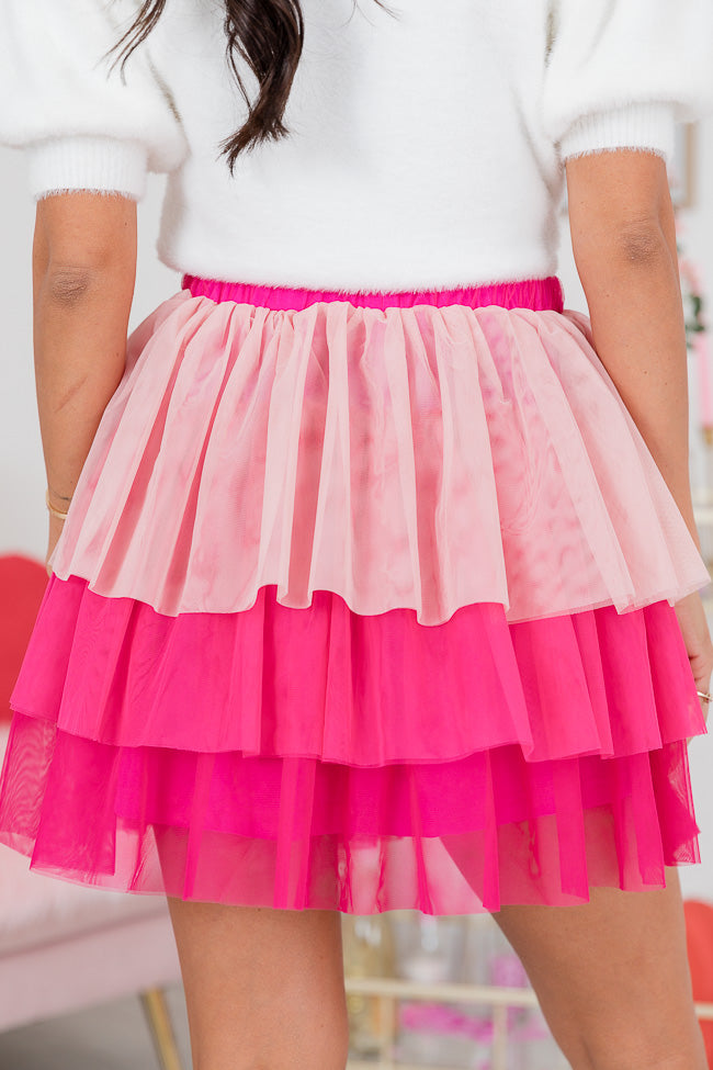 Hey Pretty Girl Pink Tiered Tulle Mini Skirt FINAL SALE Outlet Cheap Pices