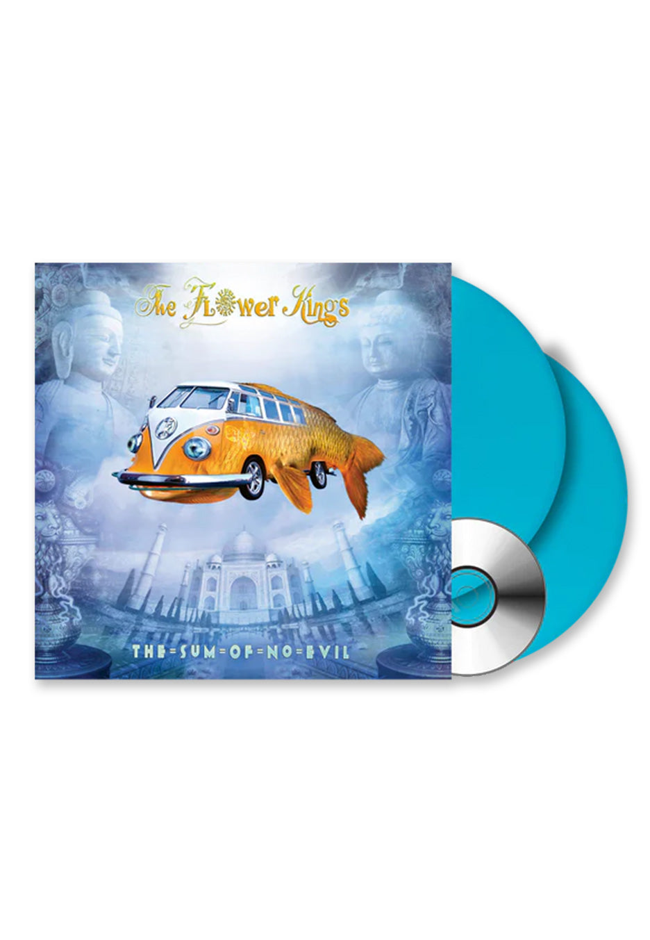 The Flower Kings - The Sum Of No Evil Transparent Light Blue - Colored 2 Vinyl + CD Buy Cheap Explore