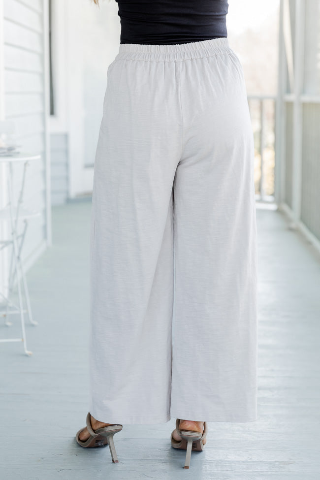 Island Breeze Taupe Tie Waist Pants FINAL SALE Discount Cost