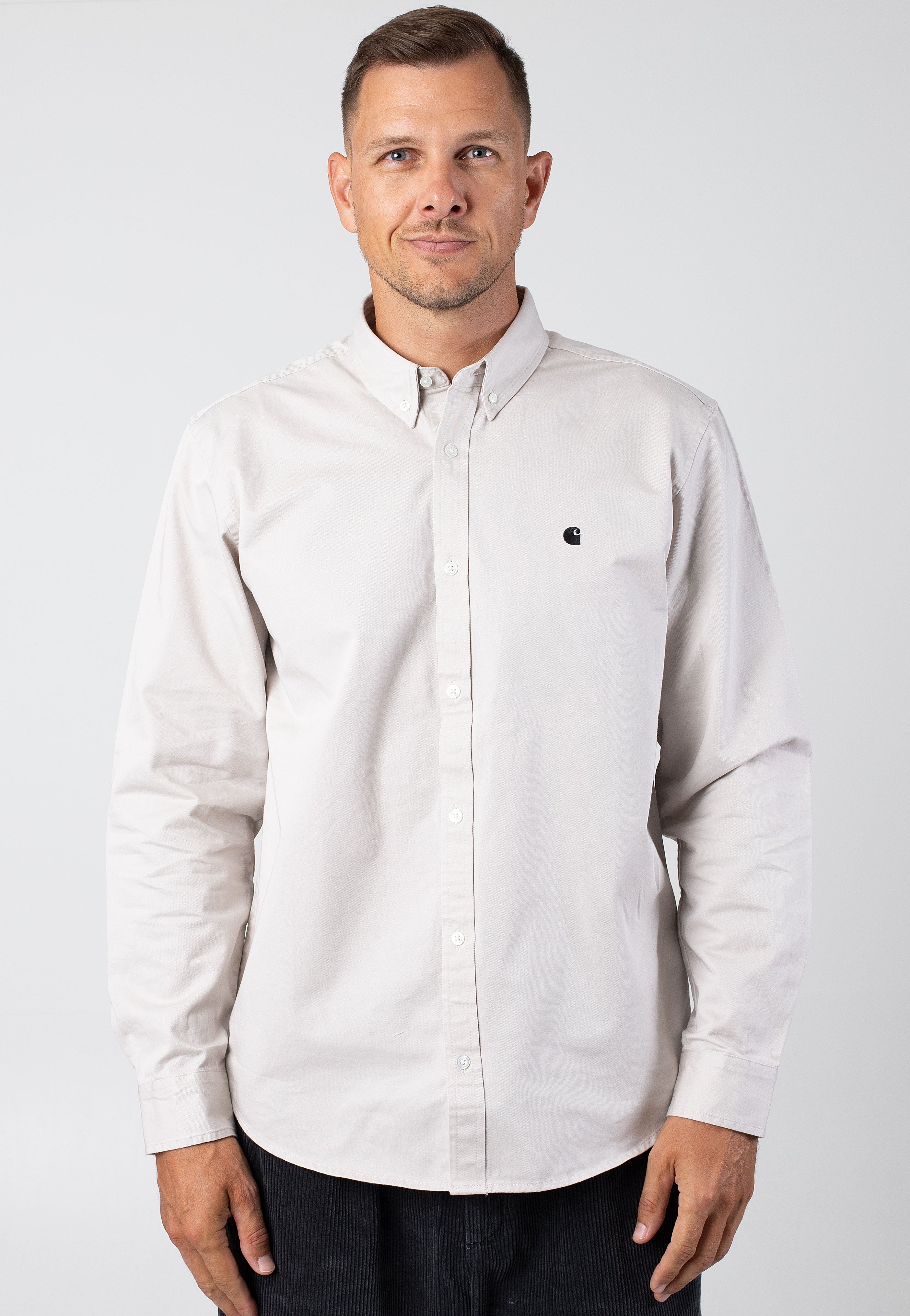 Carhartt WIP - Madison Moonbeam/Black - Shirt Outlet Online