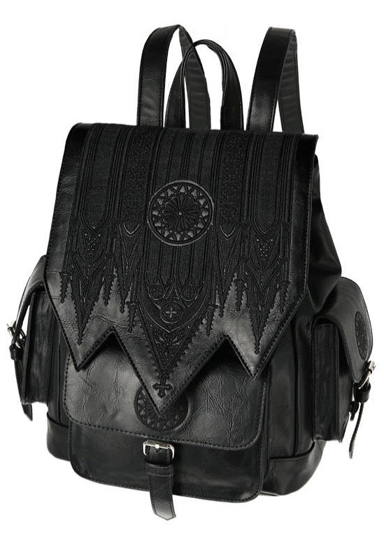 Restyle - Gothic Rosette Cathedral Embroidery Black - Backpack Cheap Nicekicks