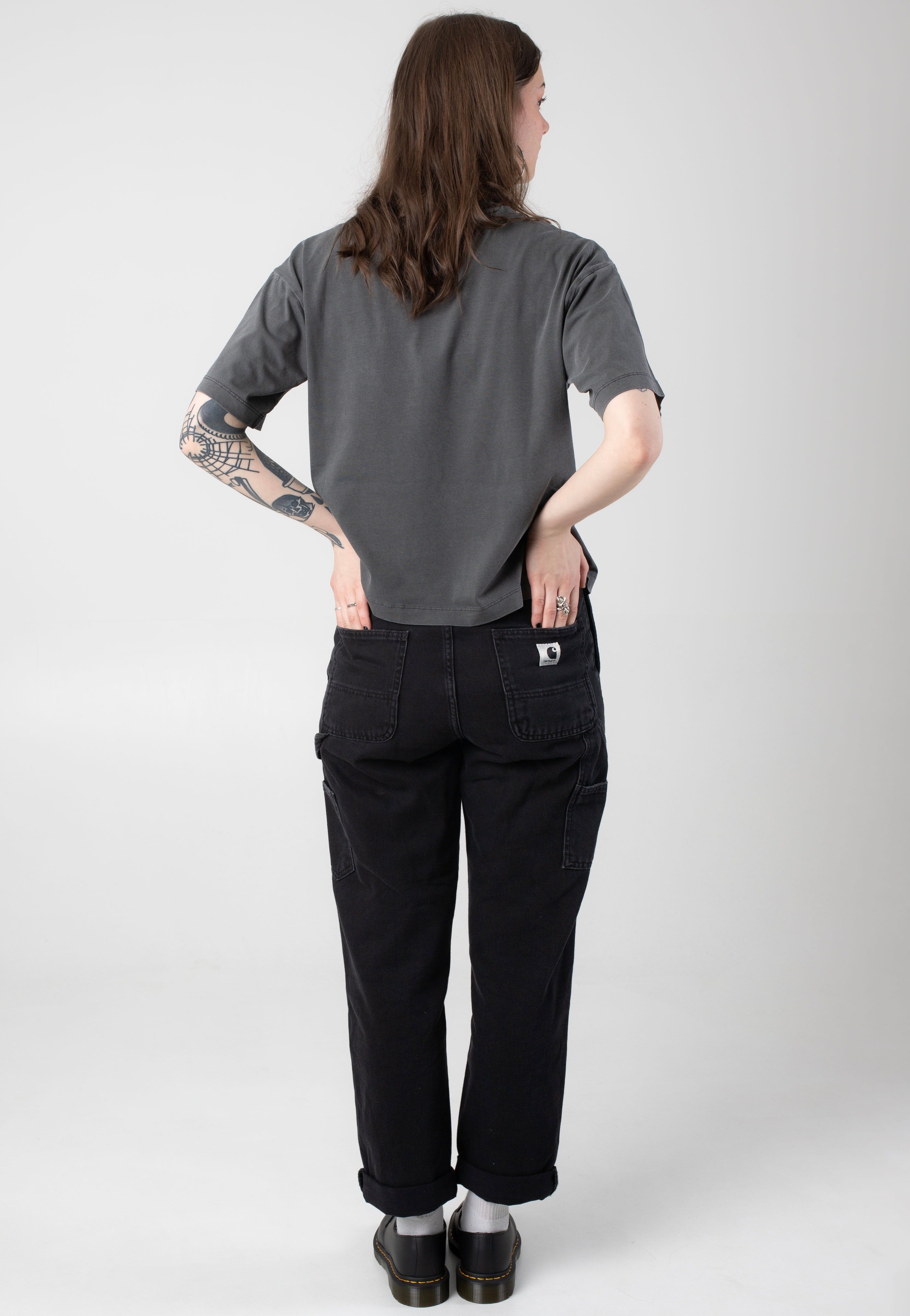 Carhartt WIP - W' Nelson Garment Dyed Graphite - T-Shirt