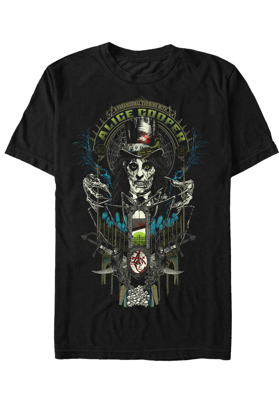 Alice Cooper - Paranormal Evening With - T-Shirt Free Shipping Original