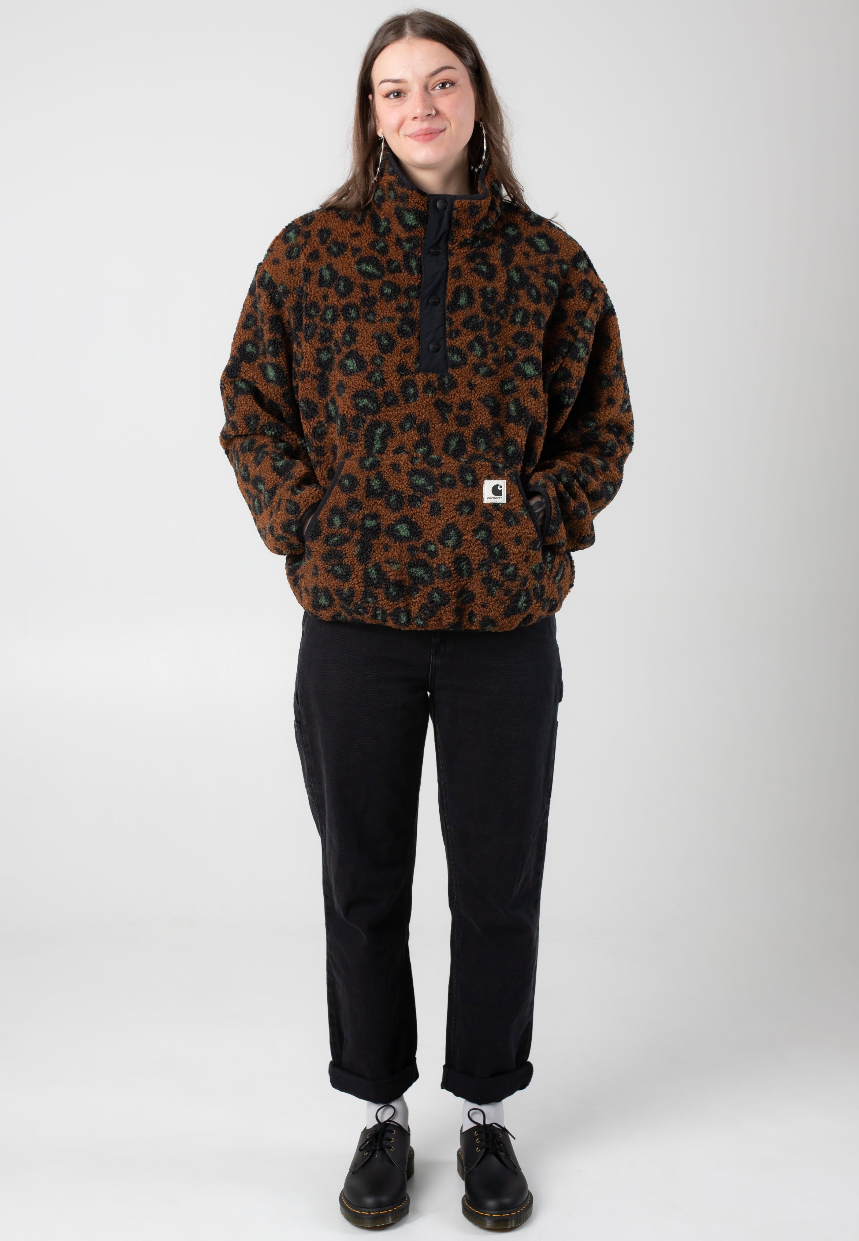 Carhartt WIP - W' Elliot High Neck Camo Leo Jacquard/Tamarind/Black - Jacket