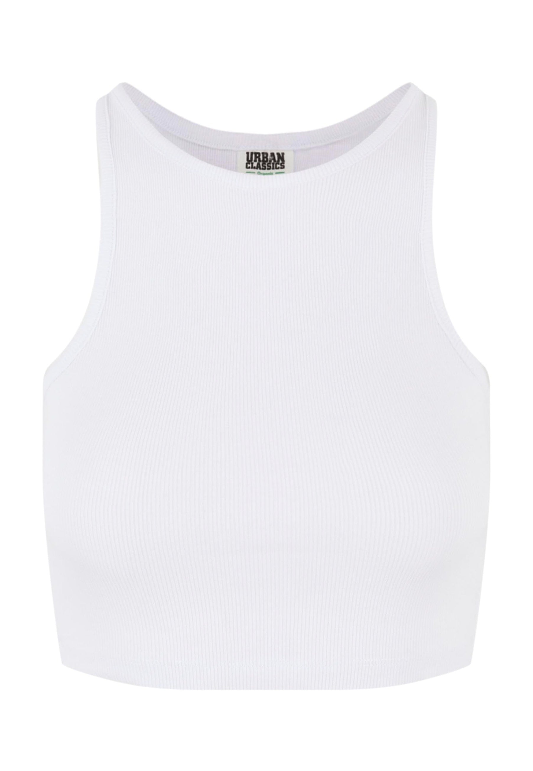 Urban Classics - Ladies Organic Cropped Rib White - Top Geniue Stockist Cheap Online