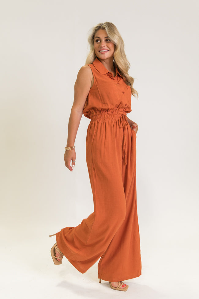 Sadie Grace Terracotta Jumpsuit FINAL SALE Cheap Sale Manchester Great Sale