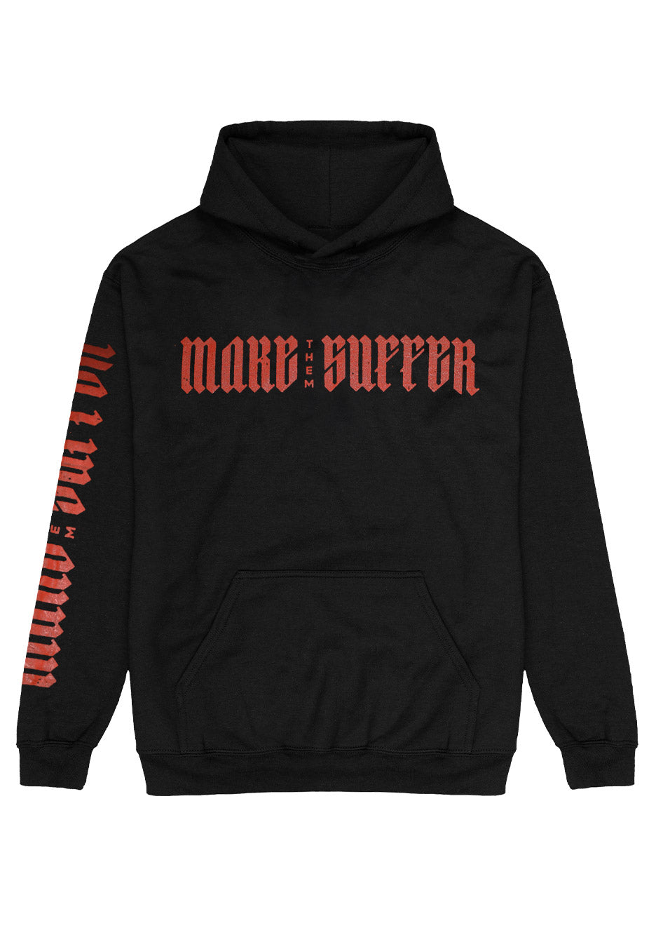 Make Them Suffer - Burning Skull Rose - Hoodie Clearance Pirce Sale