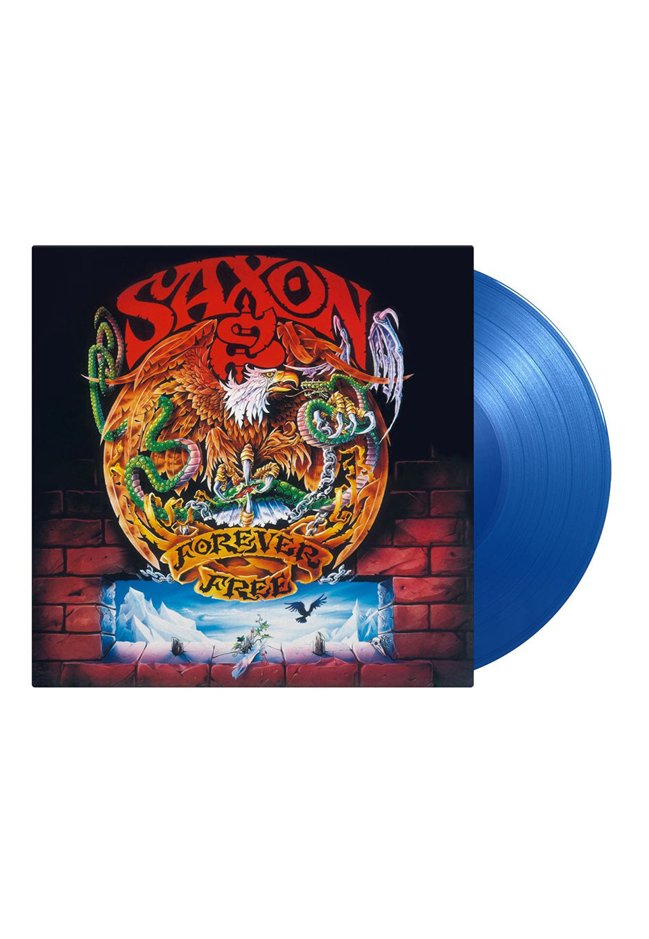 Saxon - Forever Free Ltd. Translucent Blue - Colored Vinyl Discount View