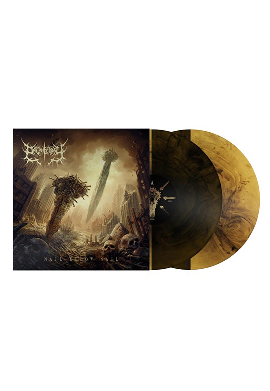 Organectomy - Nail Below Nail Galaxy Gold Plus Black Split - Colored 2 Vinyl For Sale Free Shipping