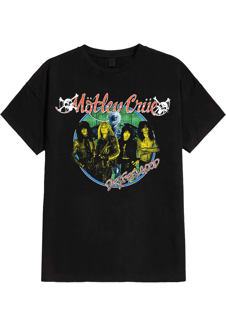 Mtley Crüe - Dr Feelgod Circle Photo - T-Shirt Store Sale