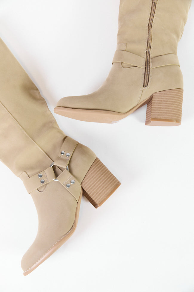 Hendrix Taupe Moto Tall Boot Factory Outlet Cheap Online