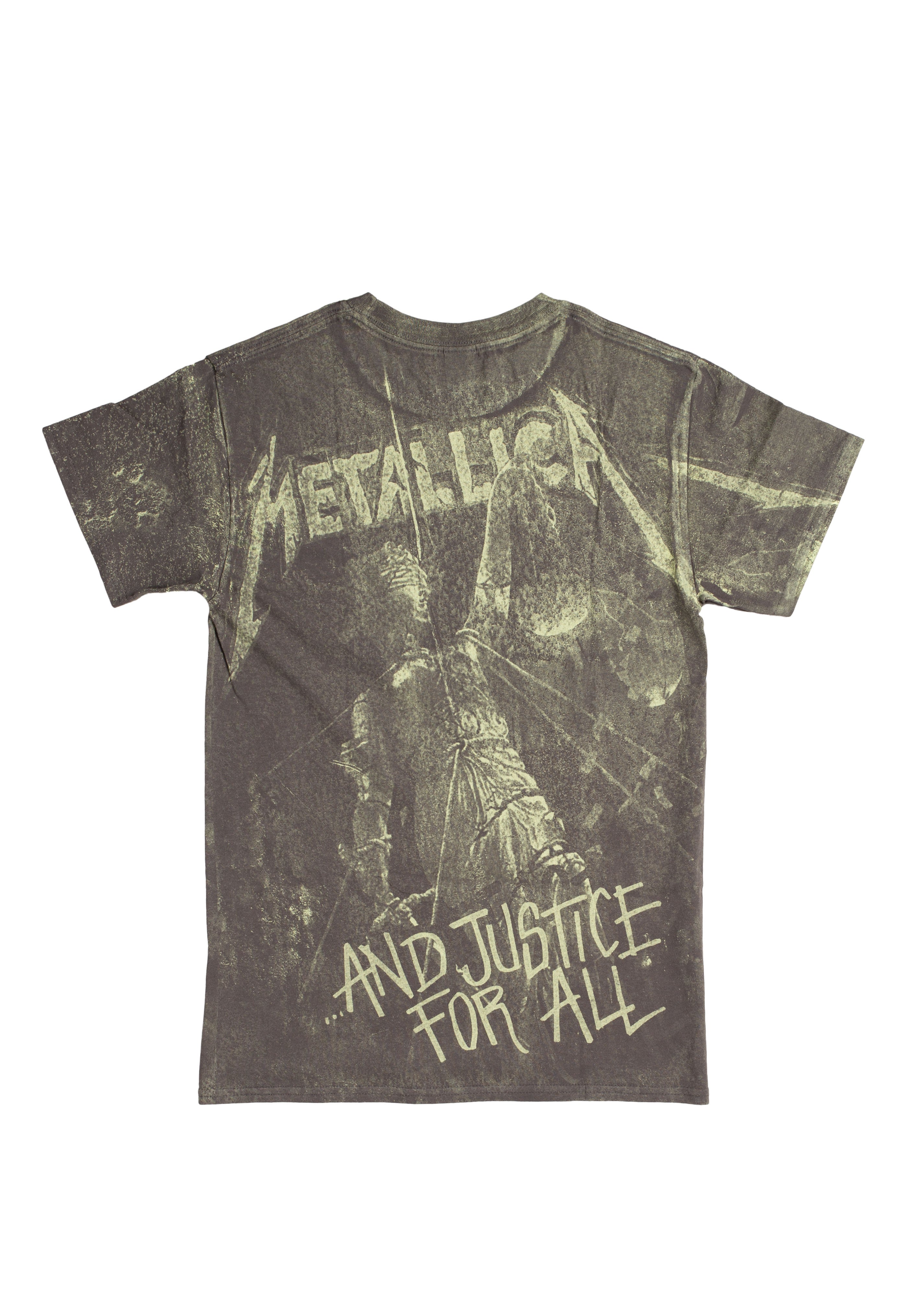 Metallica - Justice Neon All Over - T-Shirt Discount Cheap