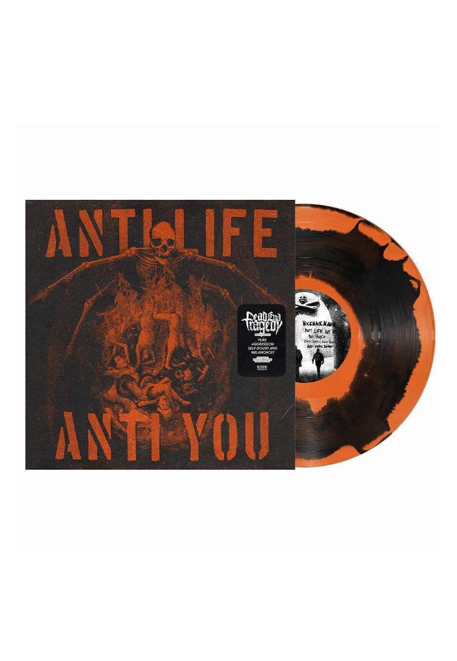 Dead End Tragedy - Anti Life Anti You Ltd. Orange/Black - Swirl Vinyl Cheap Sale 100% Original