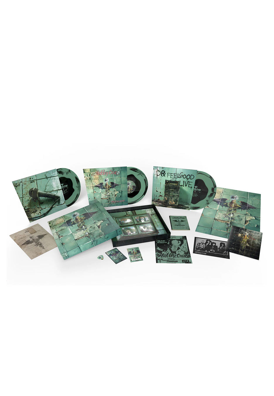 Mtley Crüe - Dr. Feelgood (35th Anniversary) Ltd. Green/Black - Colored 3 Vinyl Boxset Outlet The Cheapest