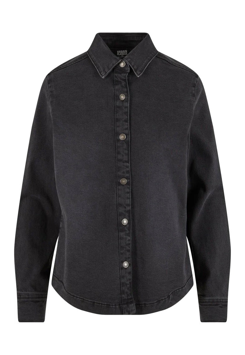 Urban Classics - Ladies Denim Black Washed - Shirt Outlet Extremely